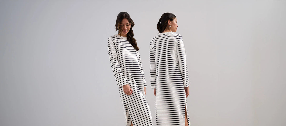 Robes - Chics et élégantes, mais surtout intemporelles et conçues avec l'idée d'arborer un look sans effort, vous tomberez sous le charme de nos robes pour femmes.
