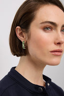 Hoop crystal earrings