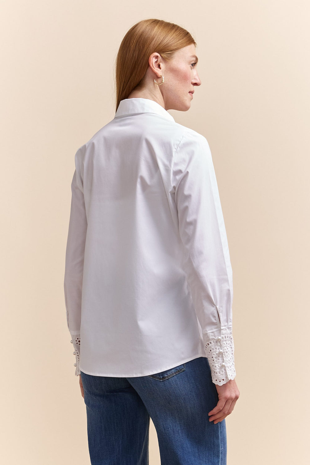Chemisier semi-ajusté à broderie