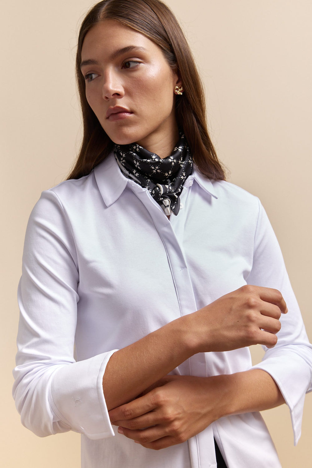Chemisier en jersey de coton mercerisé