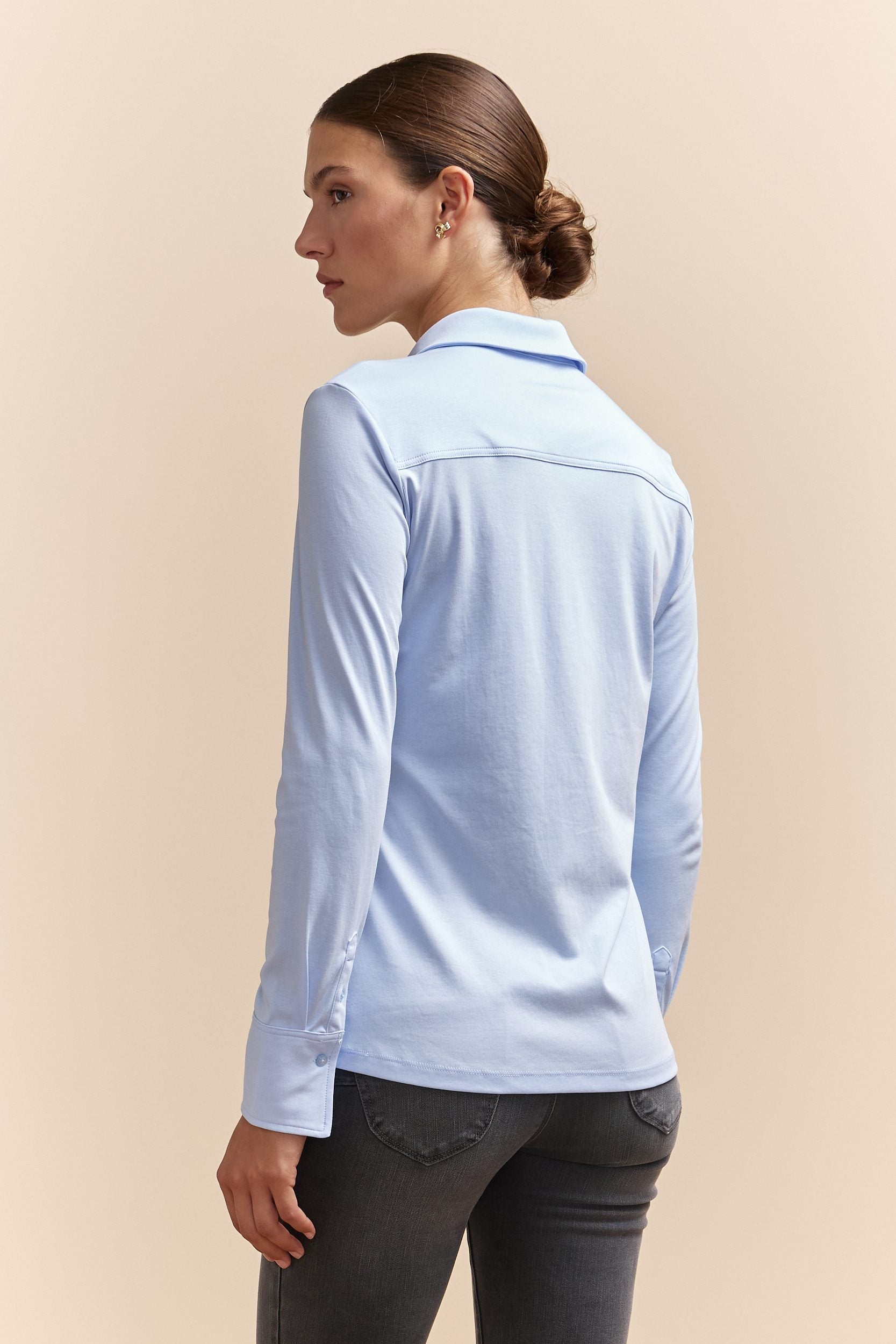 Chemisier en jersey de coton mercerisé