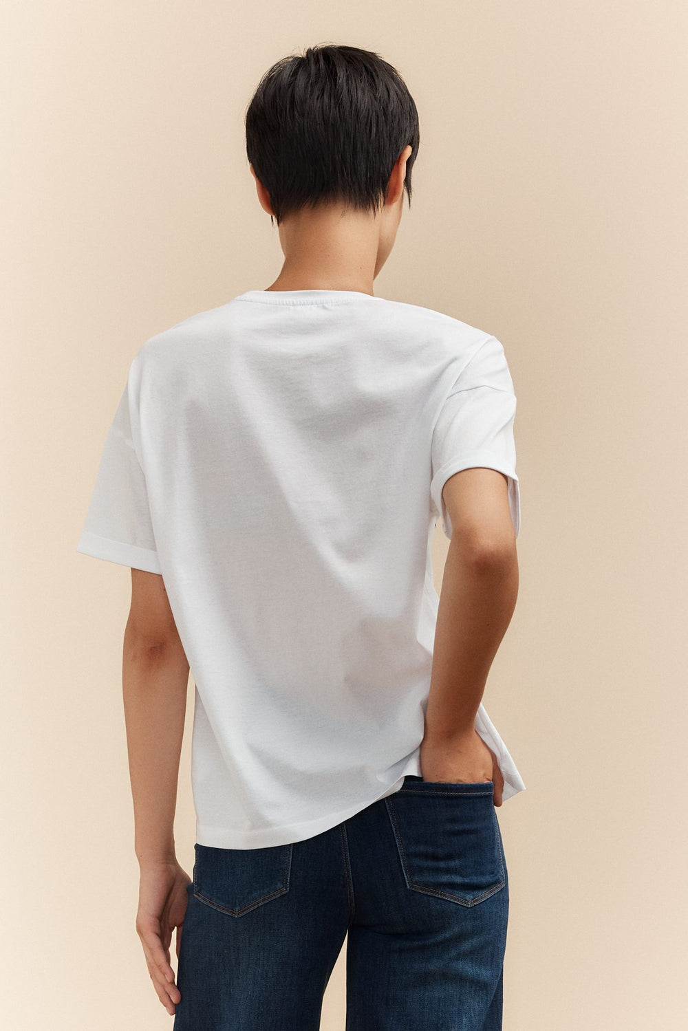 T-shirt avec coeur argenté