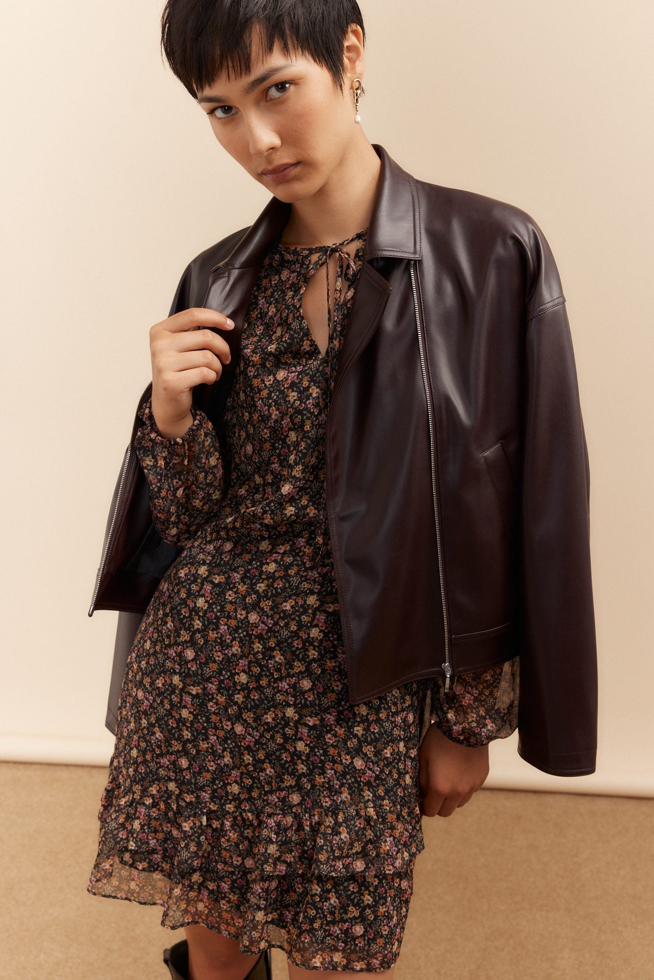 Robe fluide imprimé floral