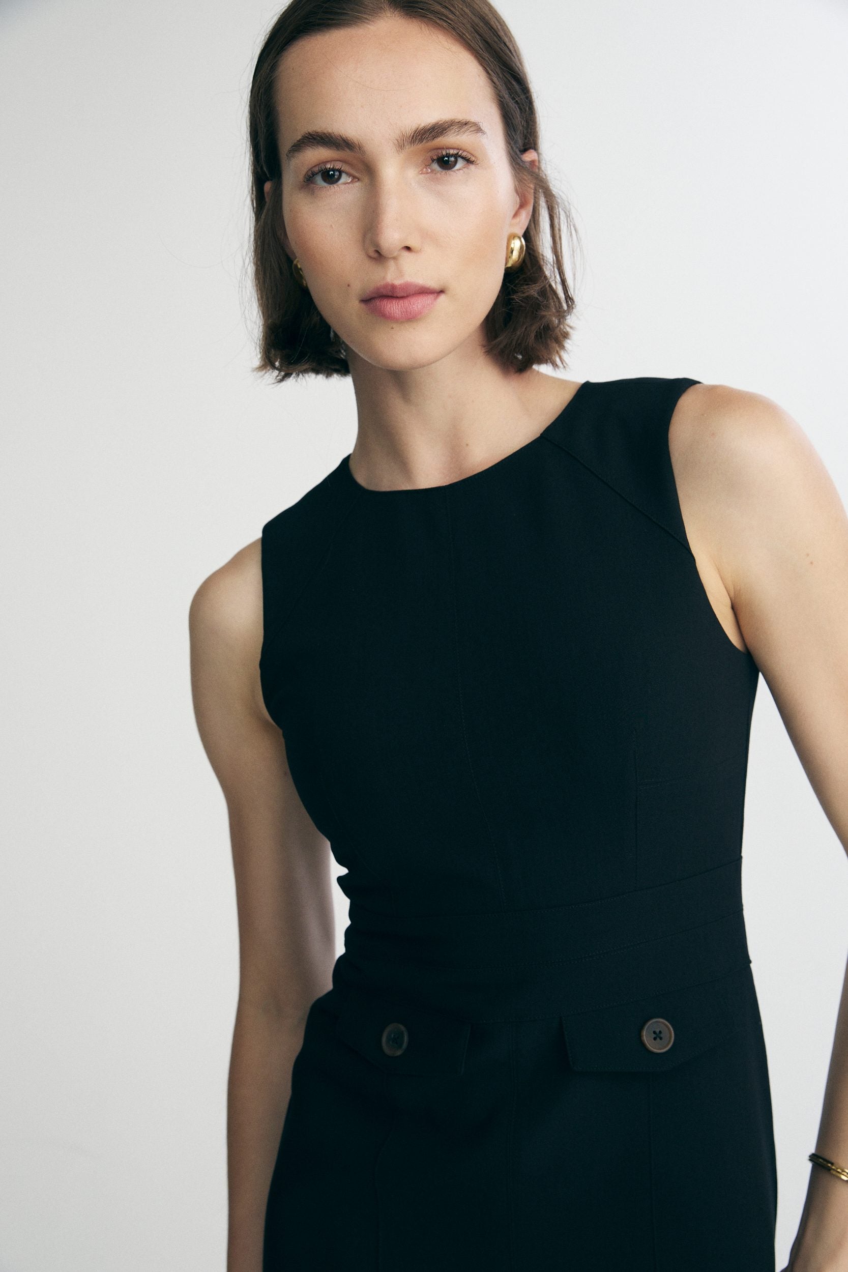 Robe ajustée sans manche