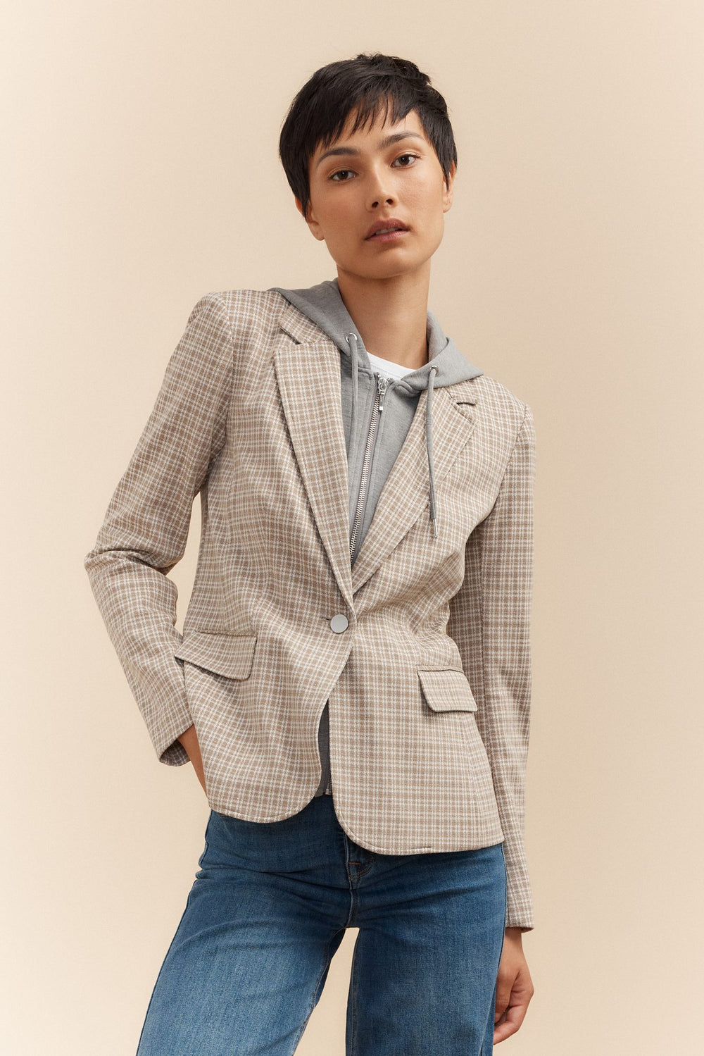 Veston avec plastron amovible