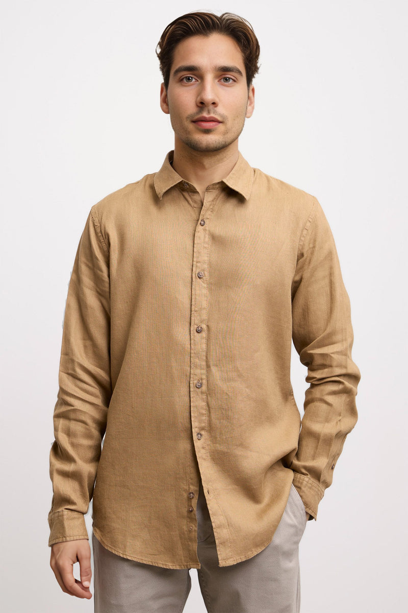 Semi-Fitted linen shirt