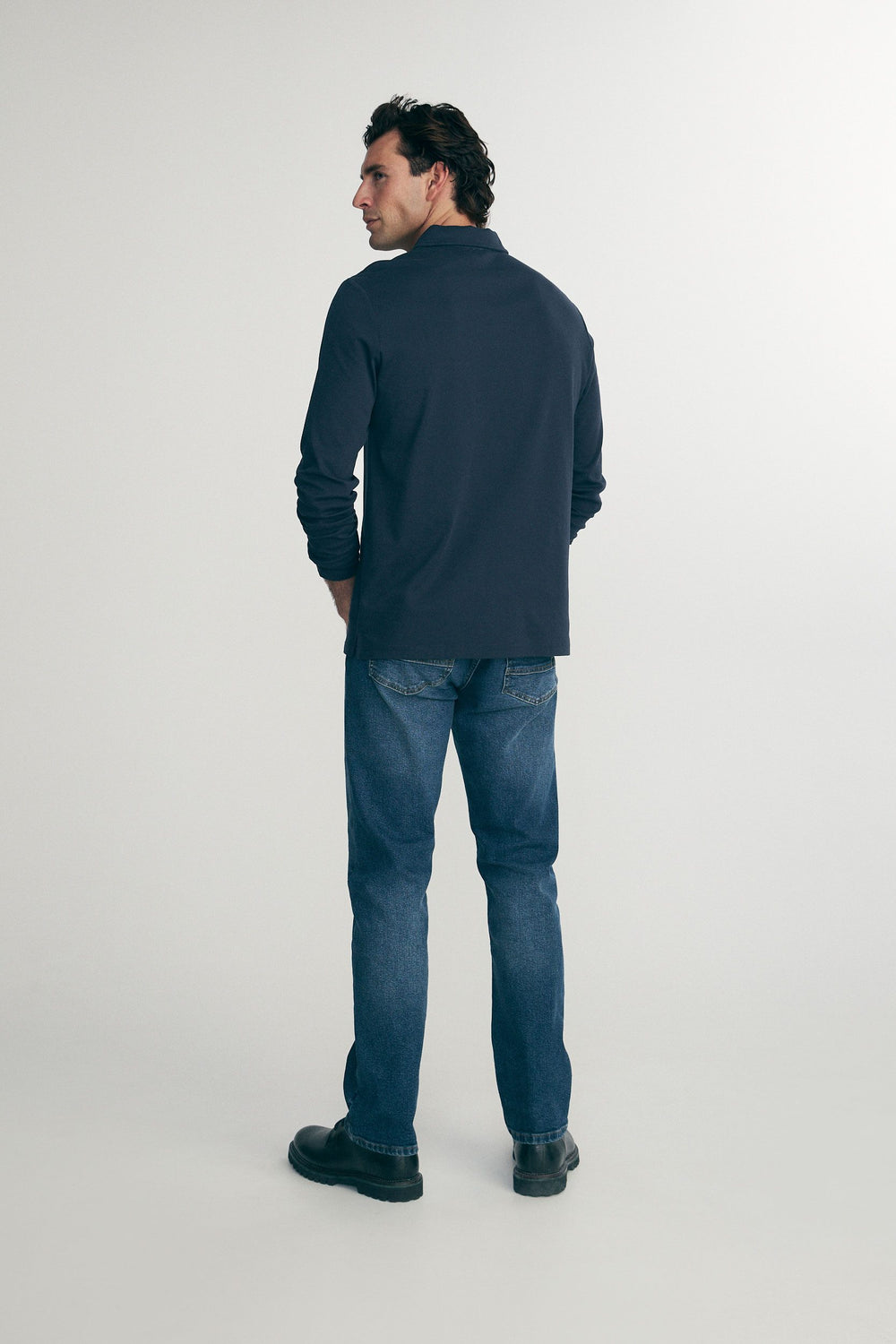 Polo manches longues pima coton