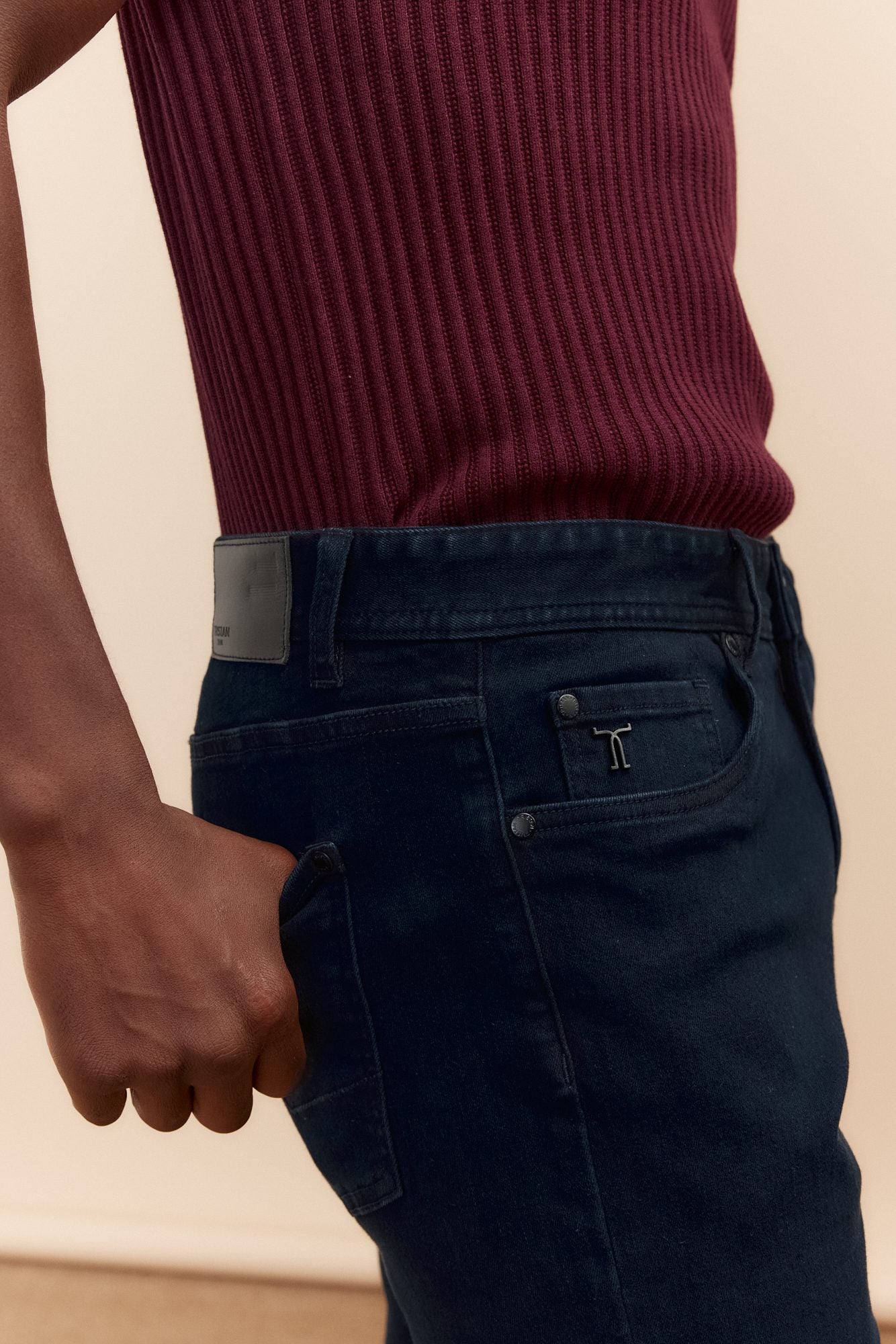 Jeans étroit à cinq poches