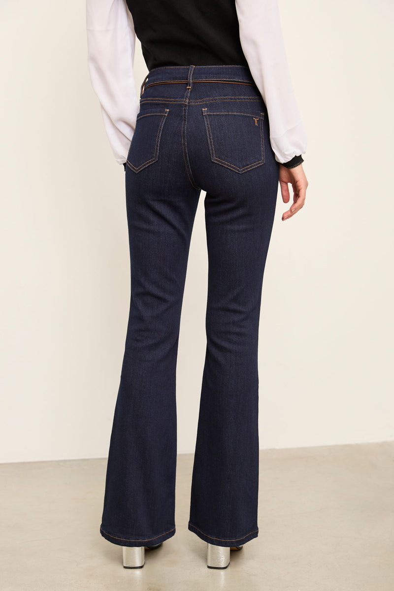 Vogue fit bootcut jeans with sequins detail