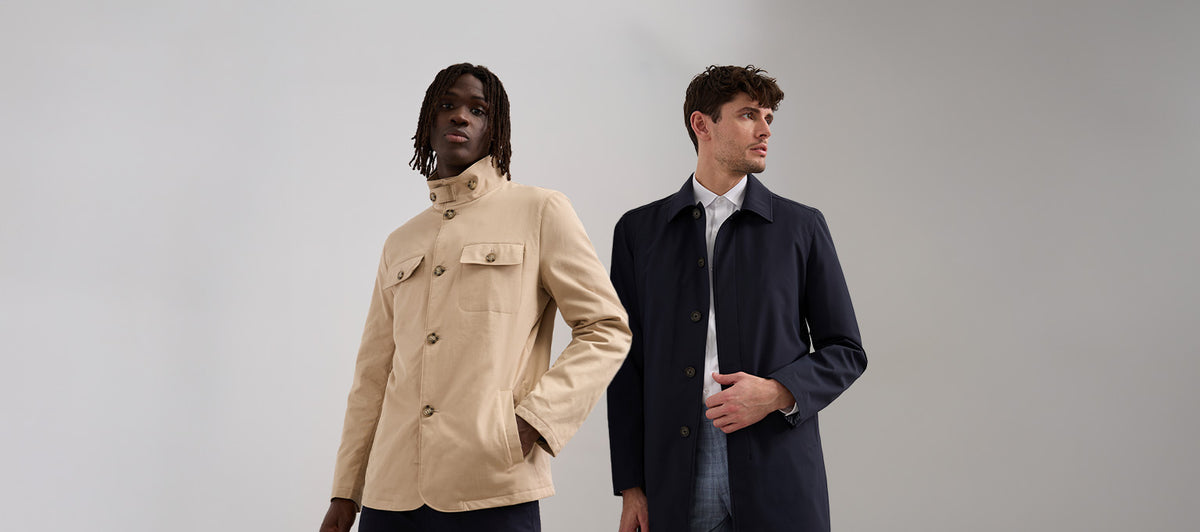 Outerwear - Discover our collection of men's outerwear and coats. Always with a chic and classic look, they are declined in several styles according to the current season. 