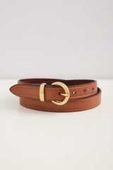 Classic belt with round buckle