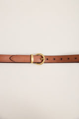 Classic belt with round buckle