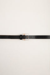 Belt with clear buckle