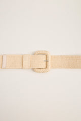 Wide braided belt