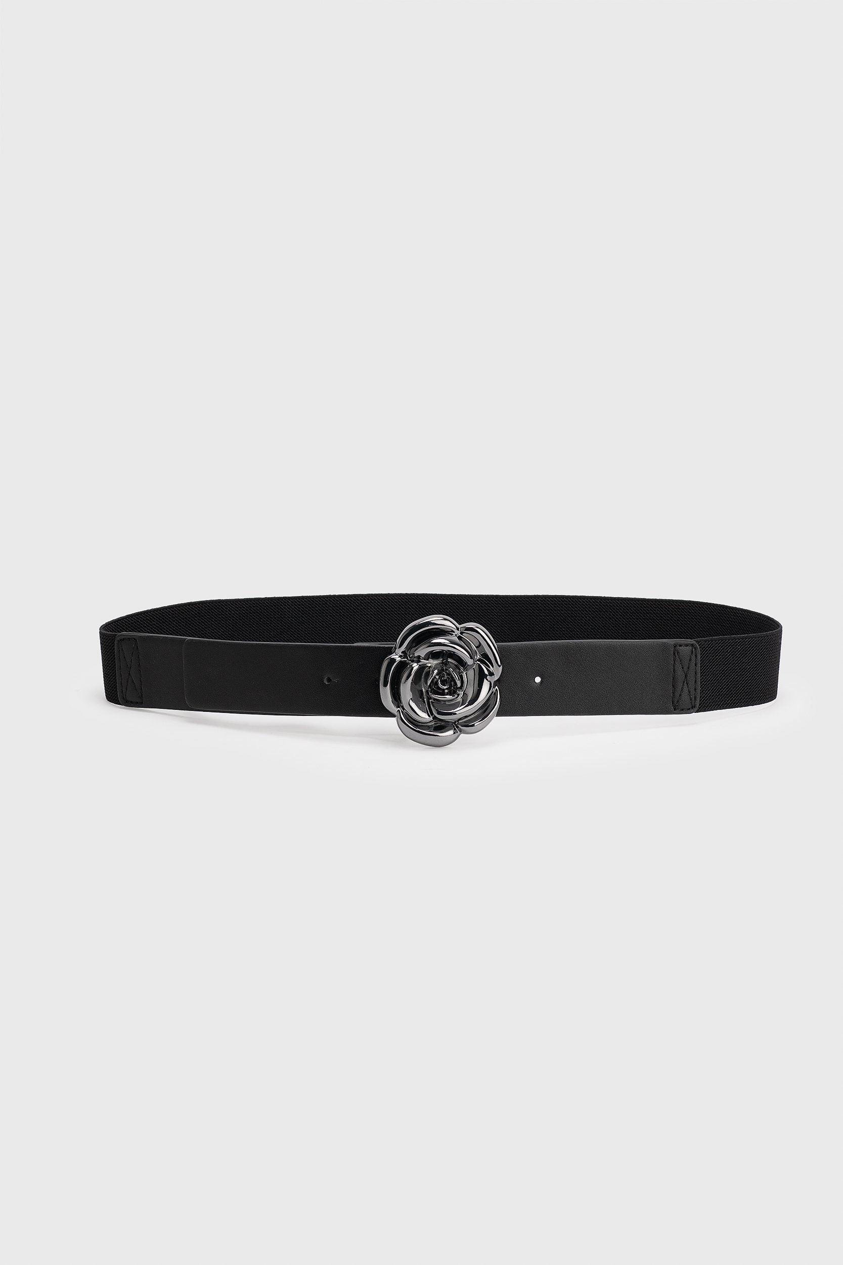 Ceinture extensible avec boucle en forme de fleur