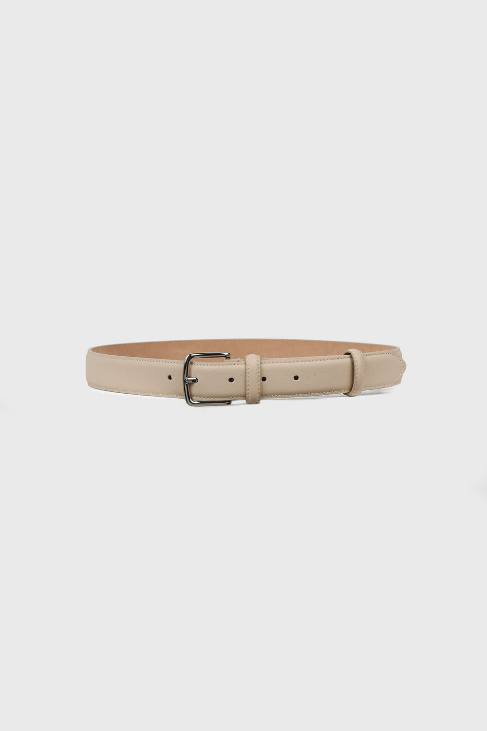 Ceinture avec boucle argentée