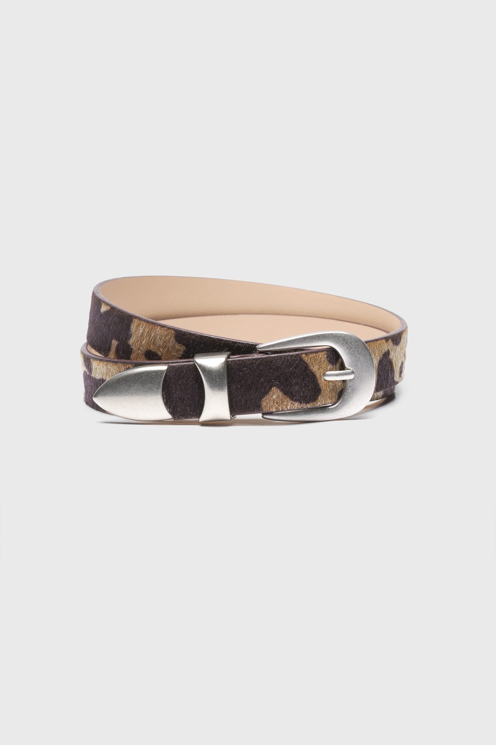 Cowhide printed belt
