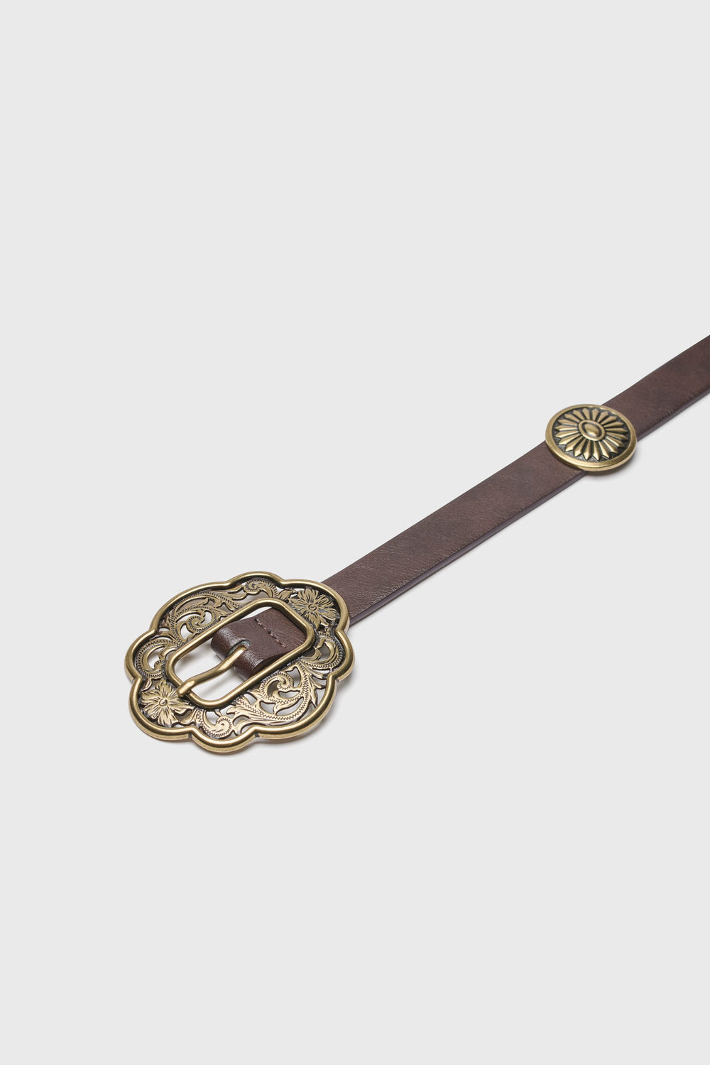 Faux croc belt