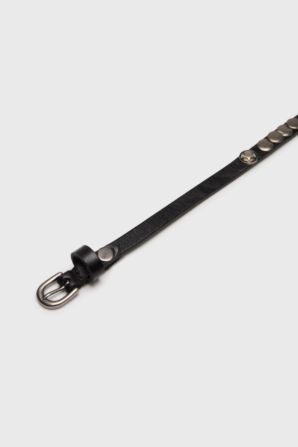 Slim studded belt