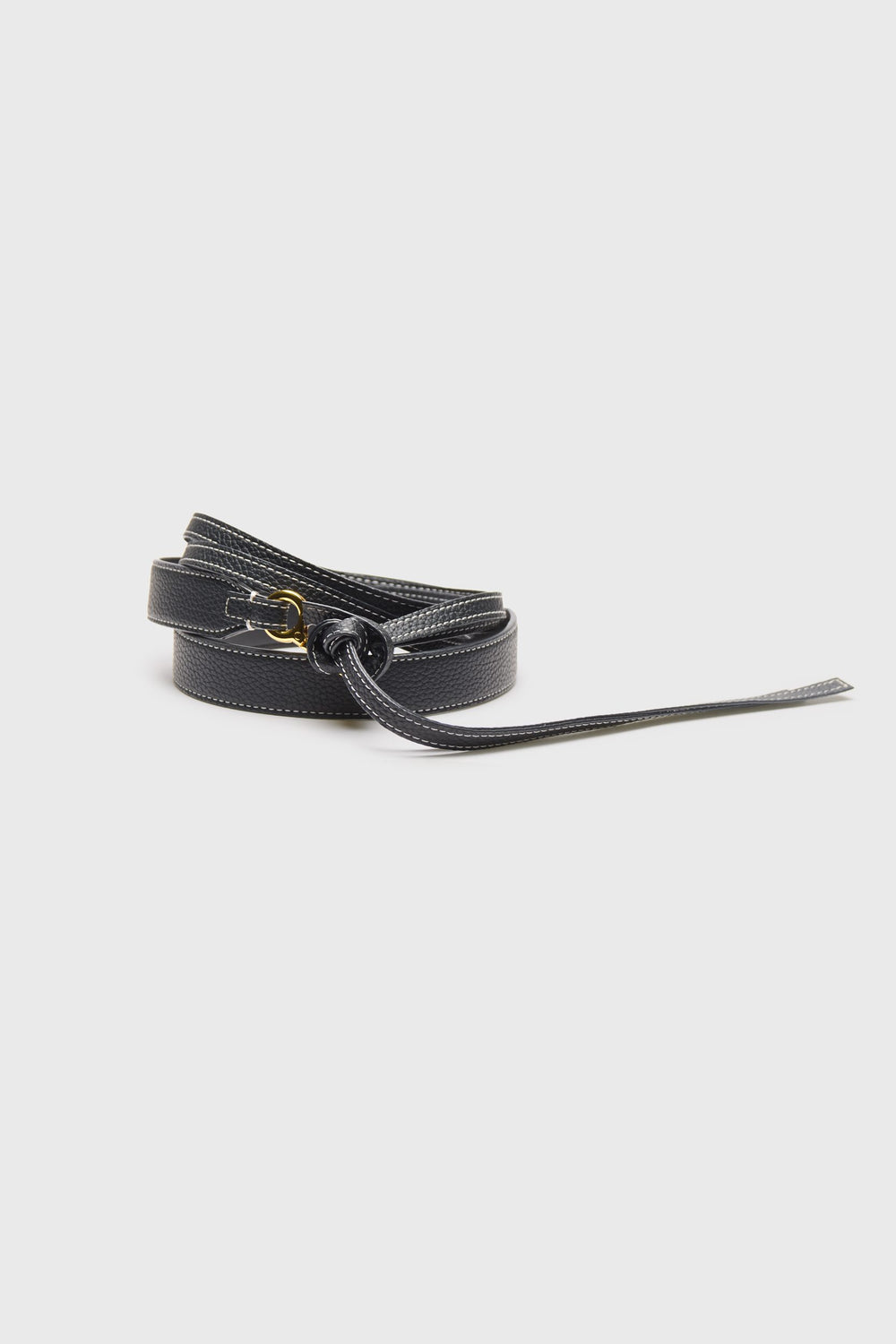 Tie front belt