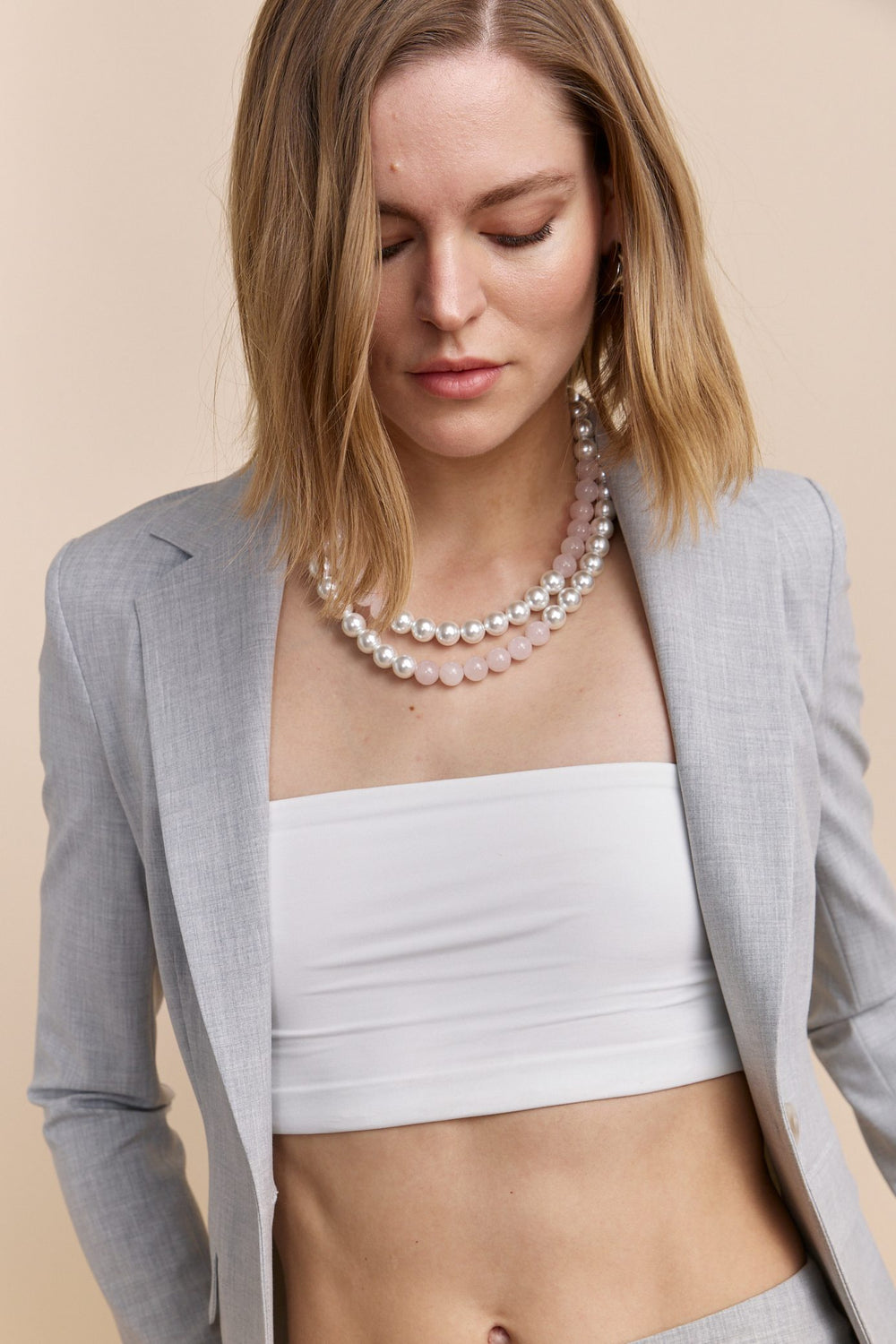 Collier de perles à double rang