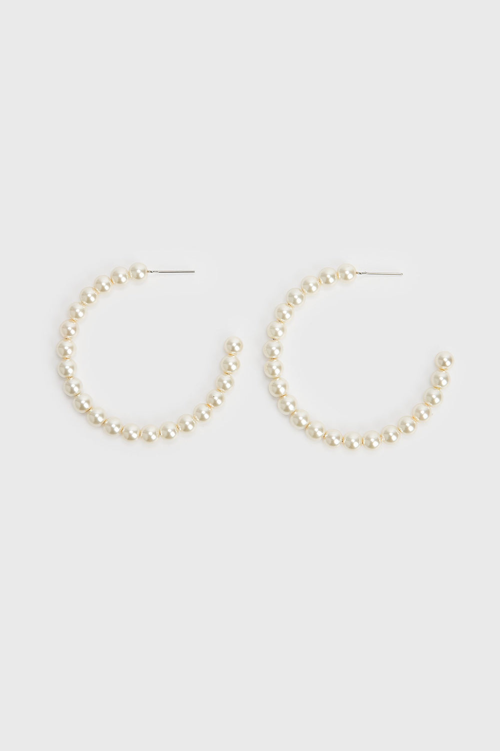 Pearl hoop earring