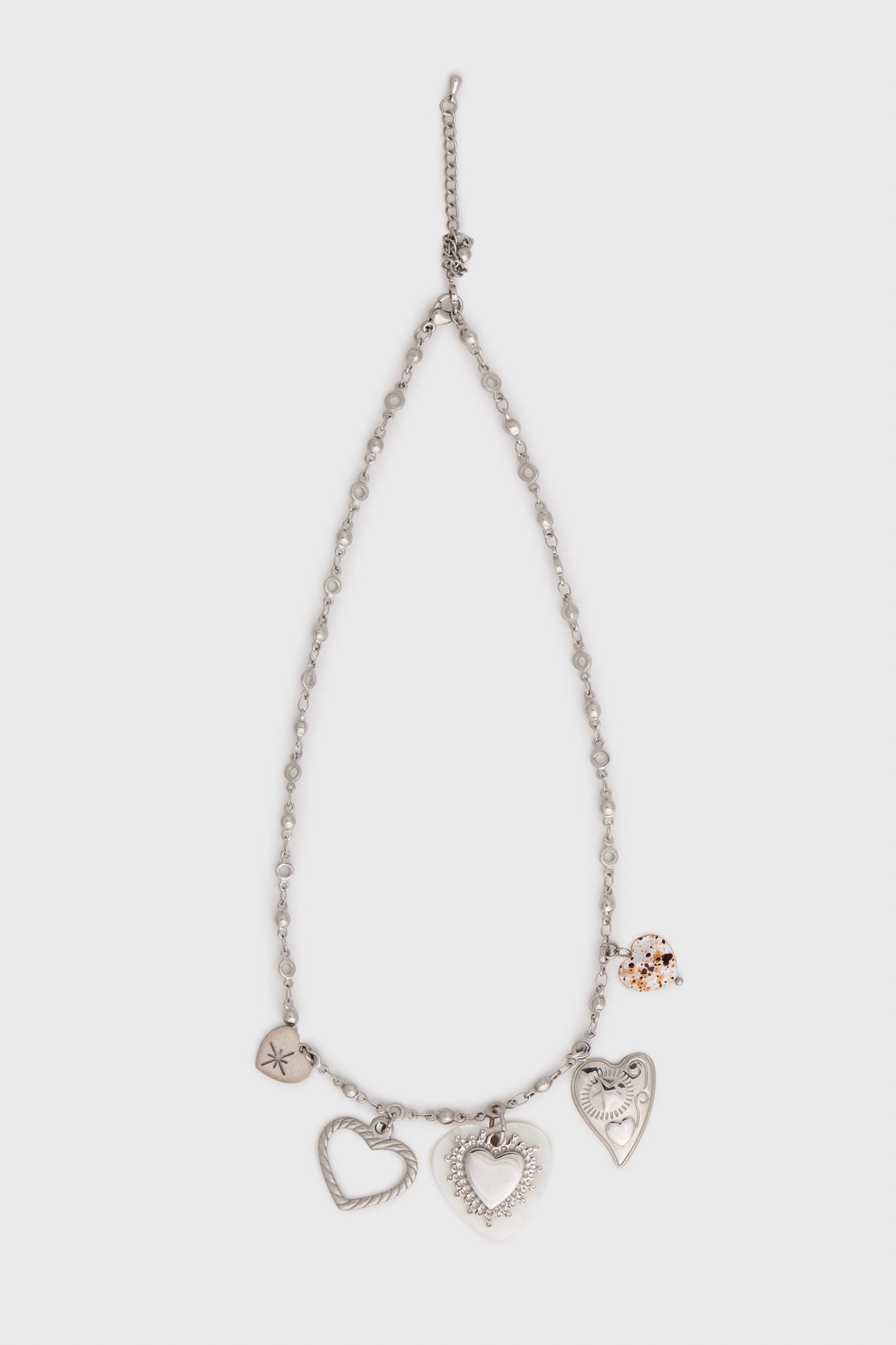 Necklace with heart charms