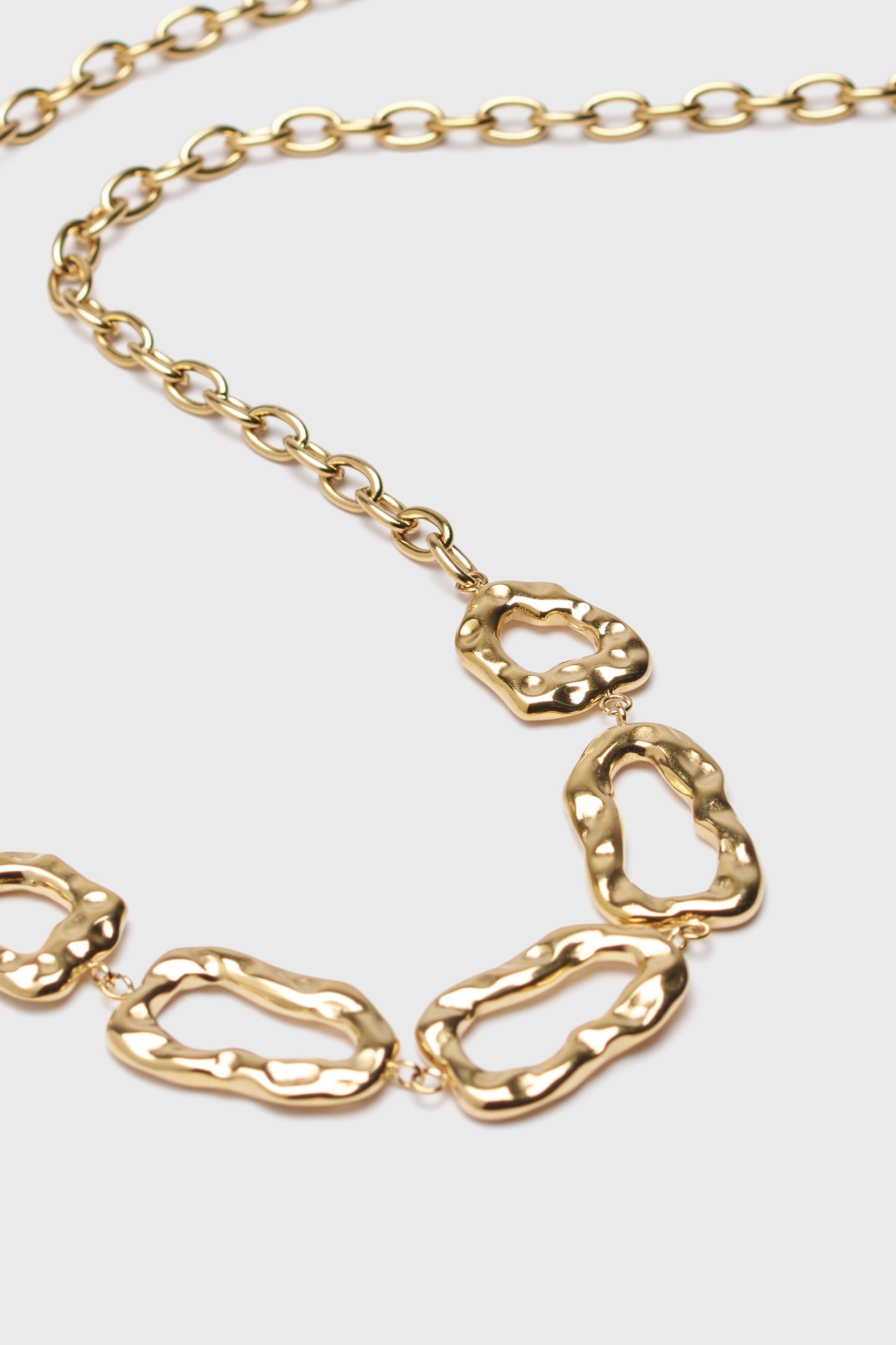 Golden chain necklace