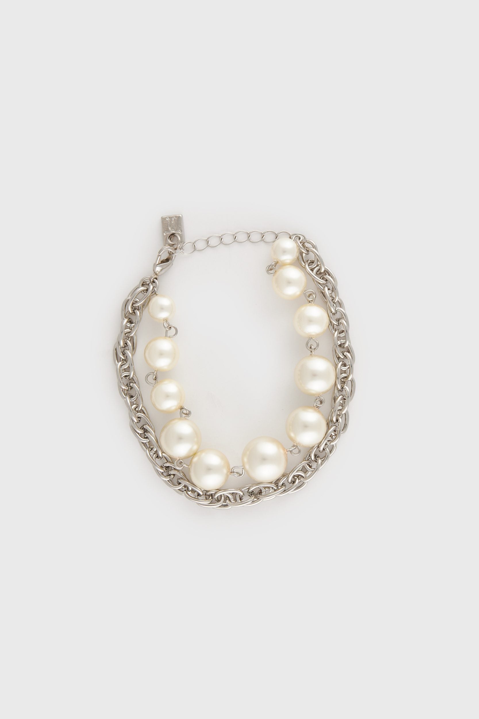 Chain and pearl bracelet
