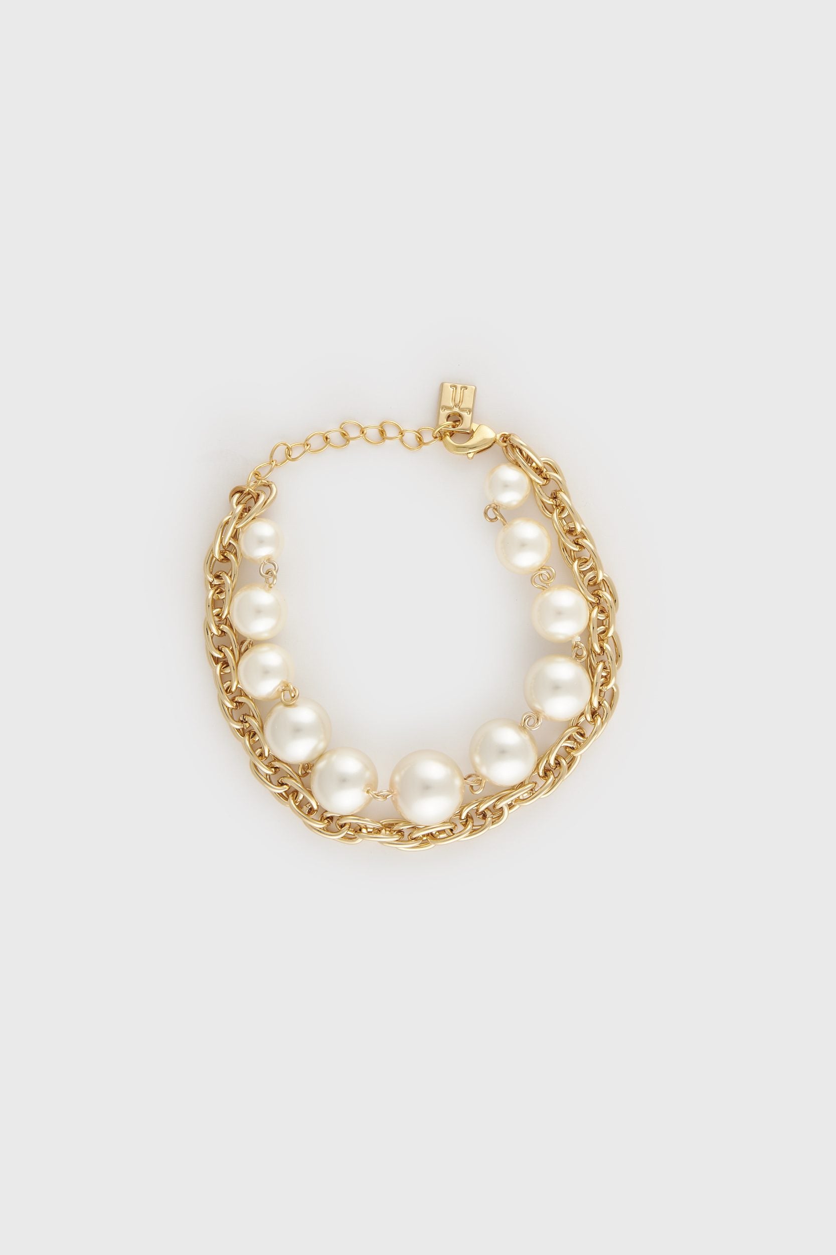 Chain and pearl bracelet
