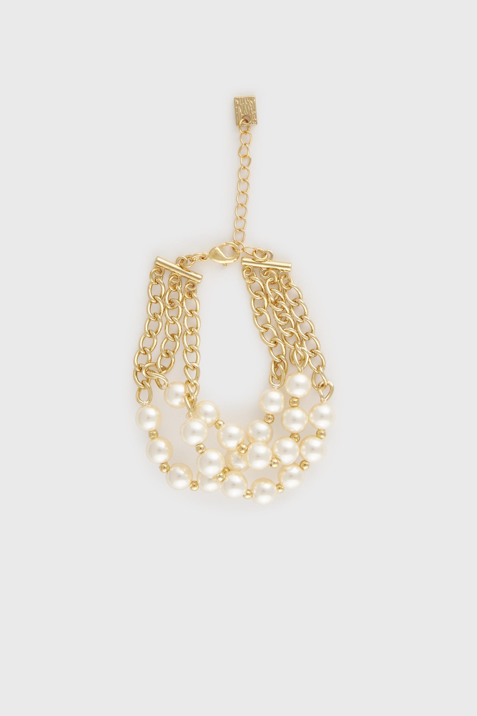 Chain and pearl bracelet