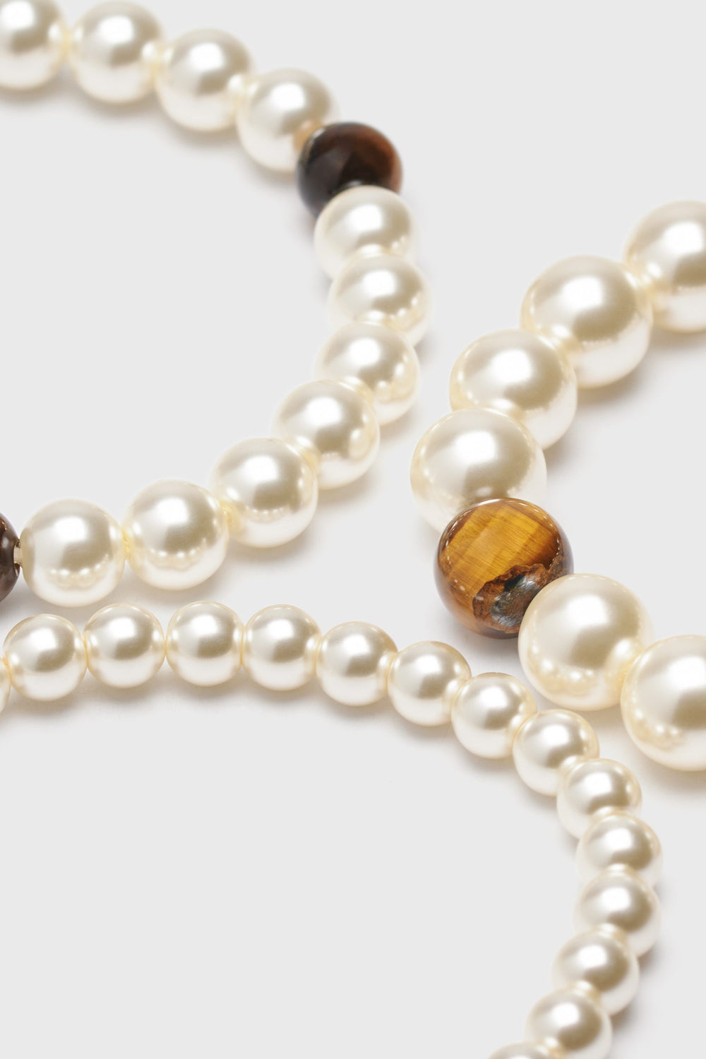 Multi row pearl bracelet