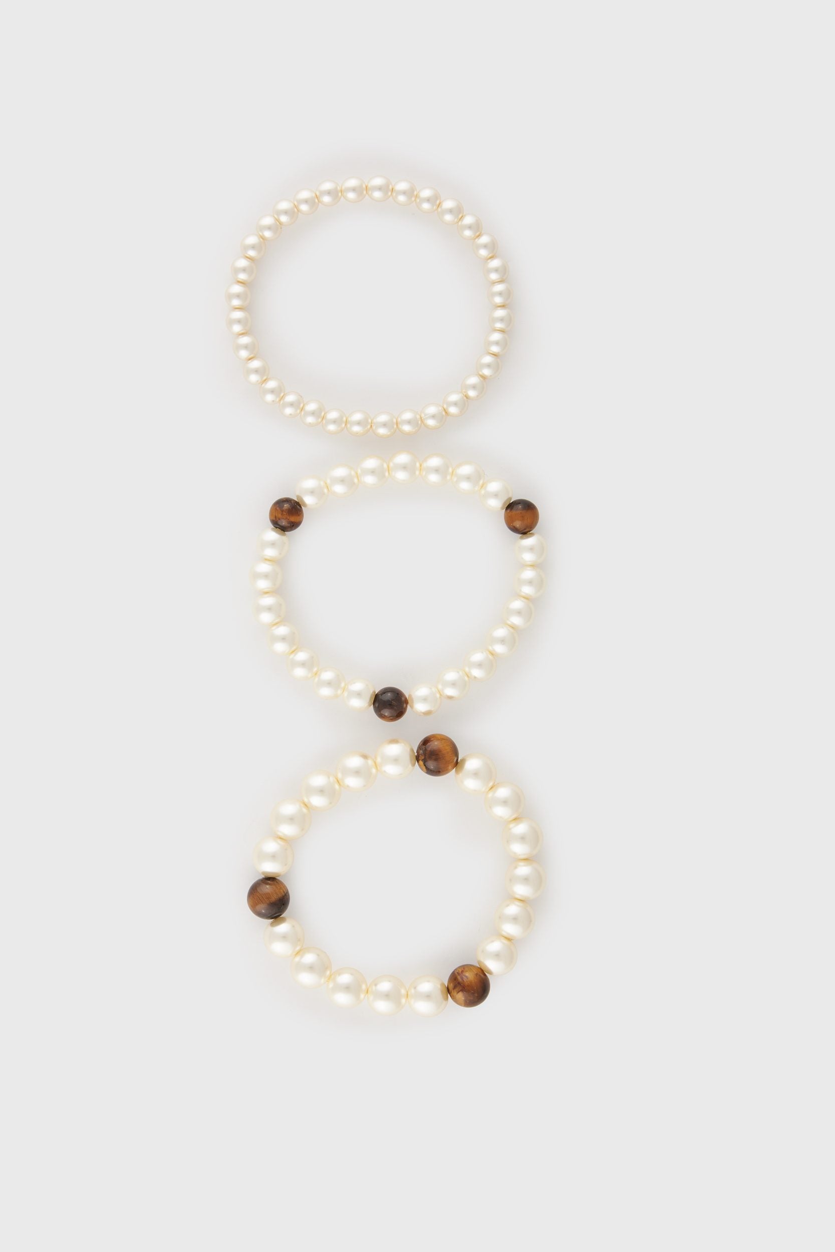 Multi row pearl bracelet