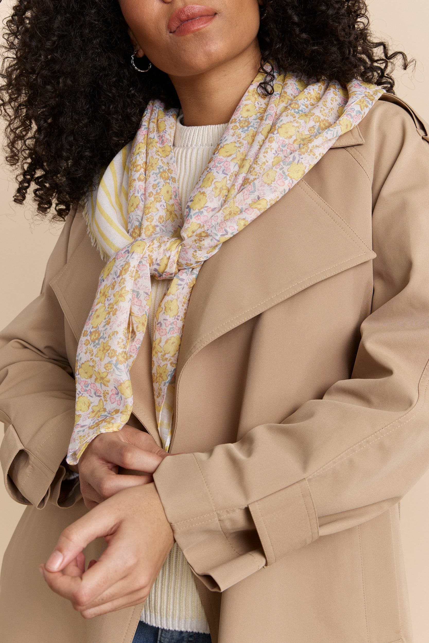 Foulard motif floral