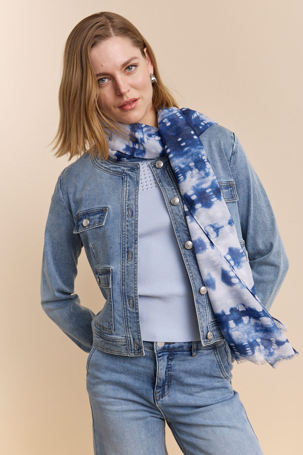 Foulard à imprimés multiples