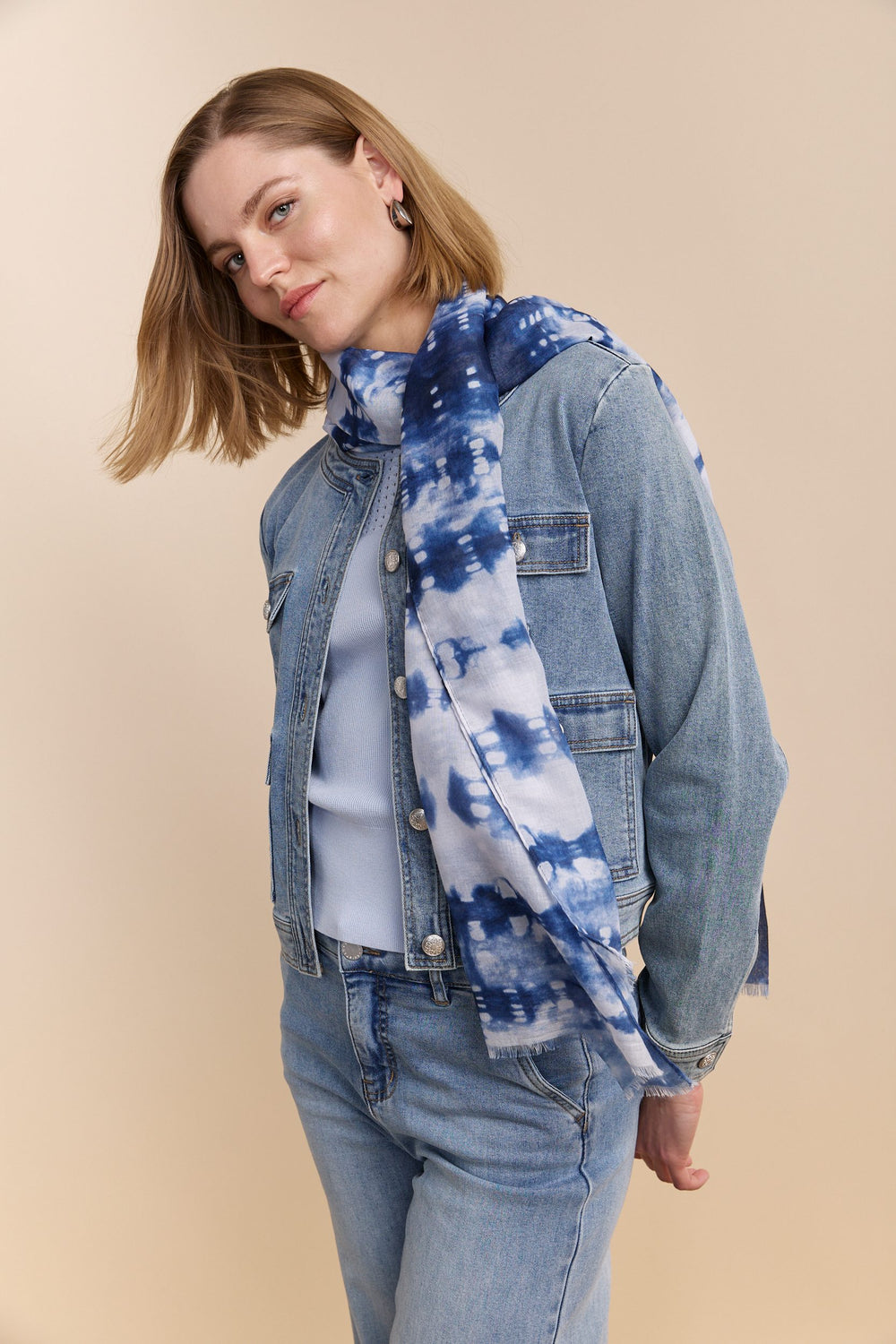 Foulard à imprimés multiples