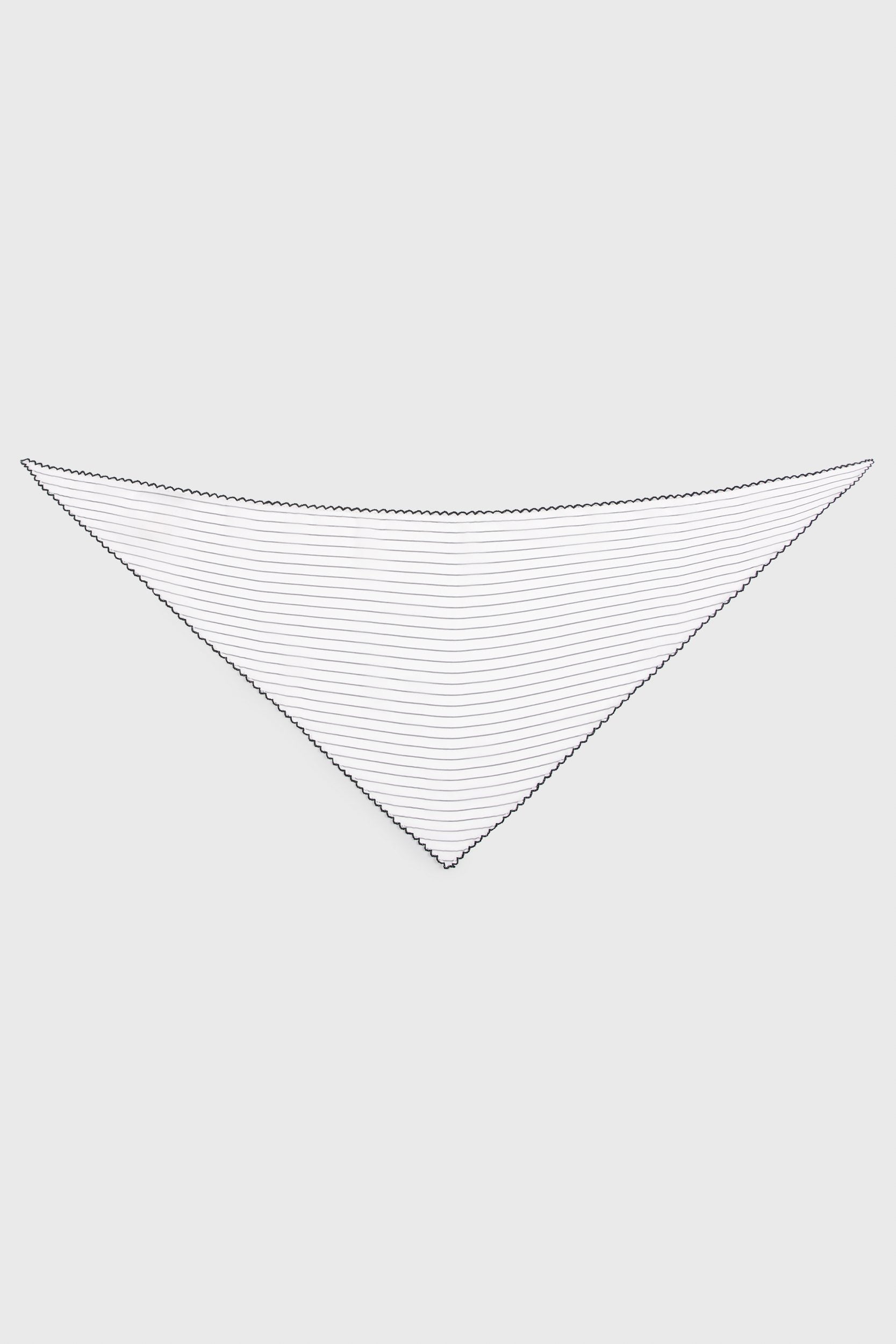 Striped printed scarf