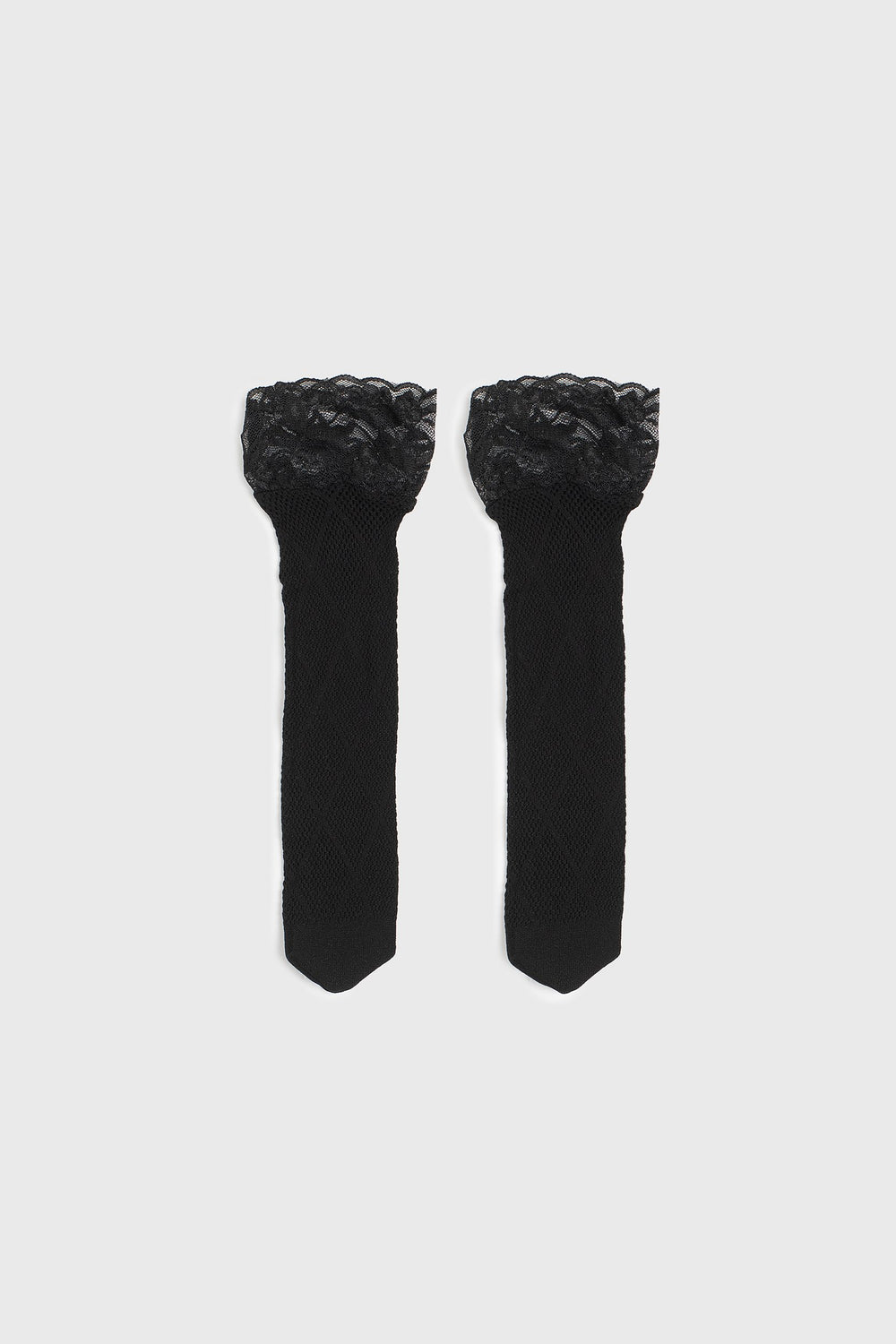 Lace side short socks