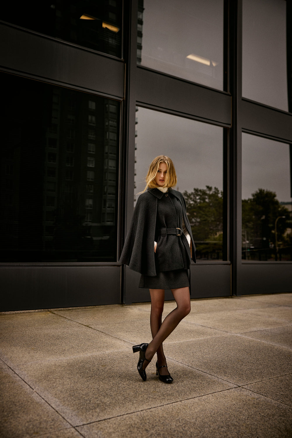 Patent leather heel