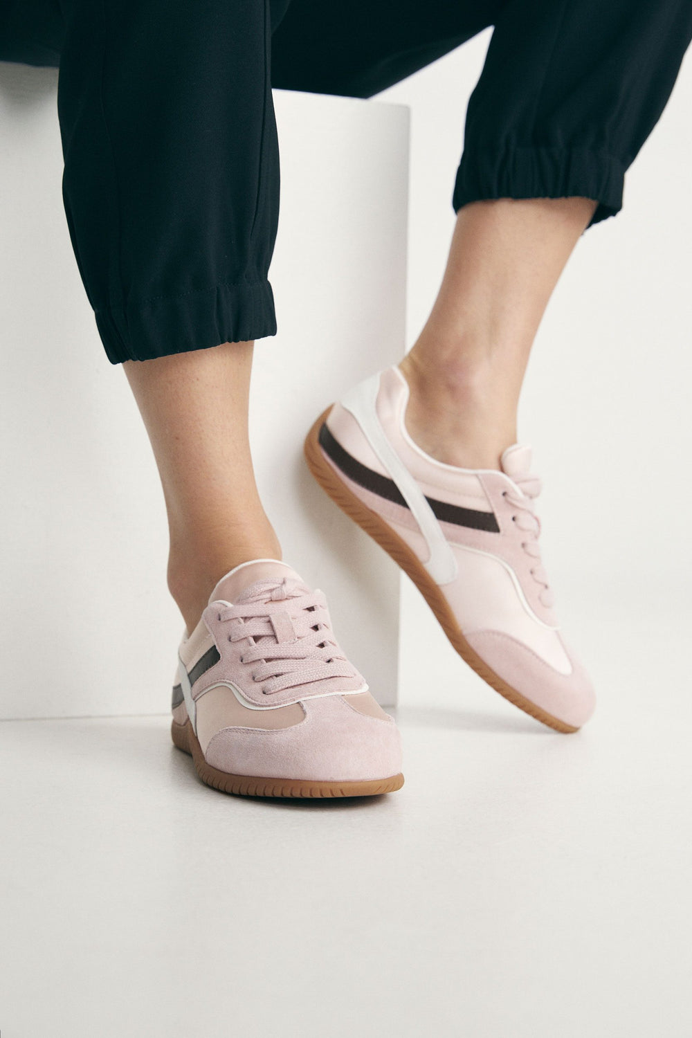 Satin sneakers