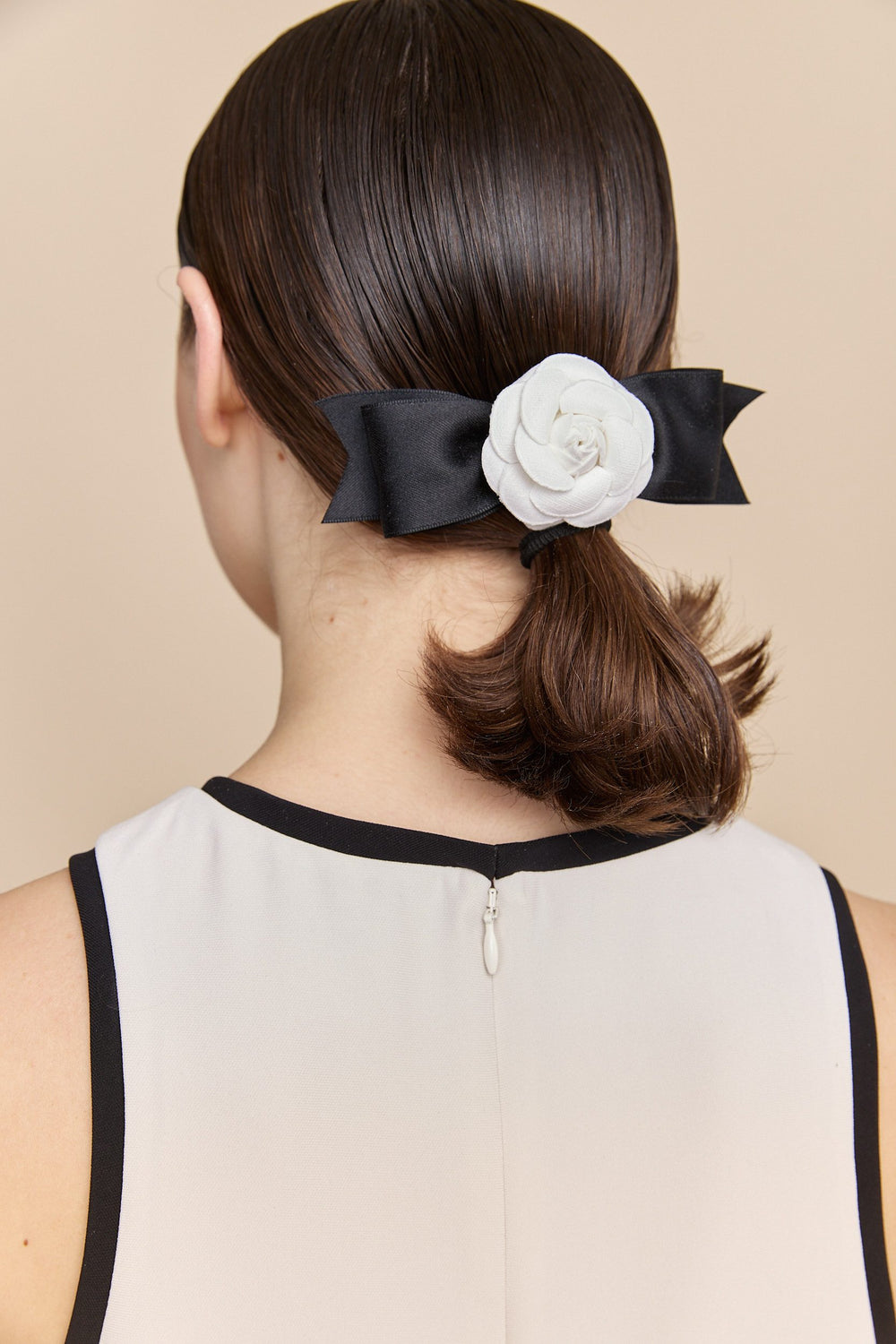 Flower bow hair clip