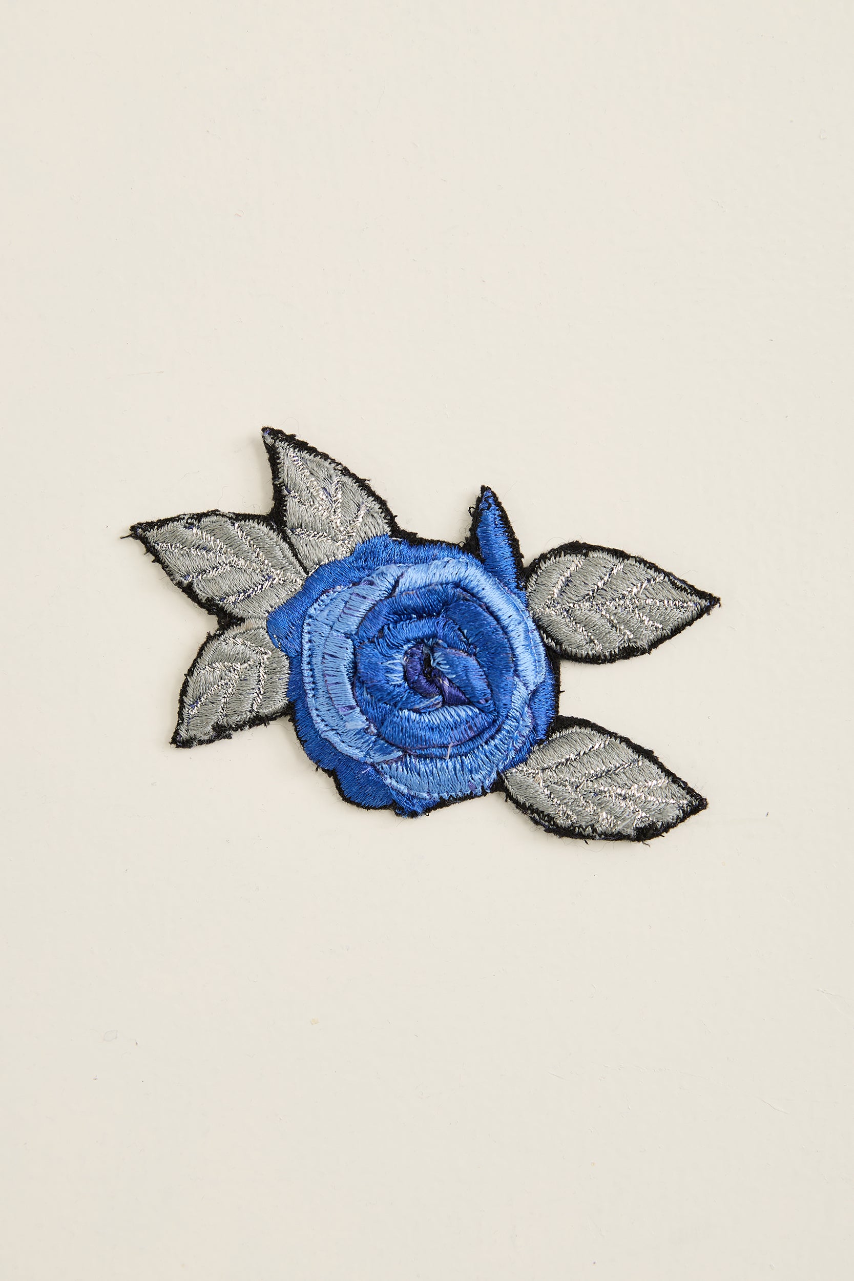 Embroidered Flower Appliqué Brooch