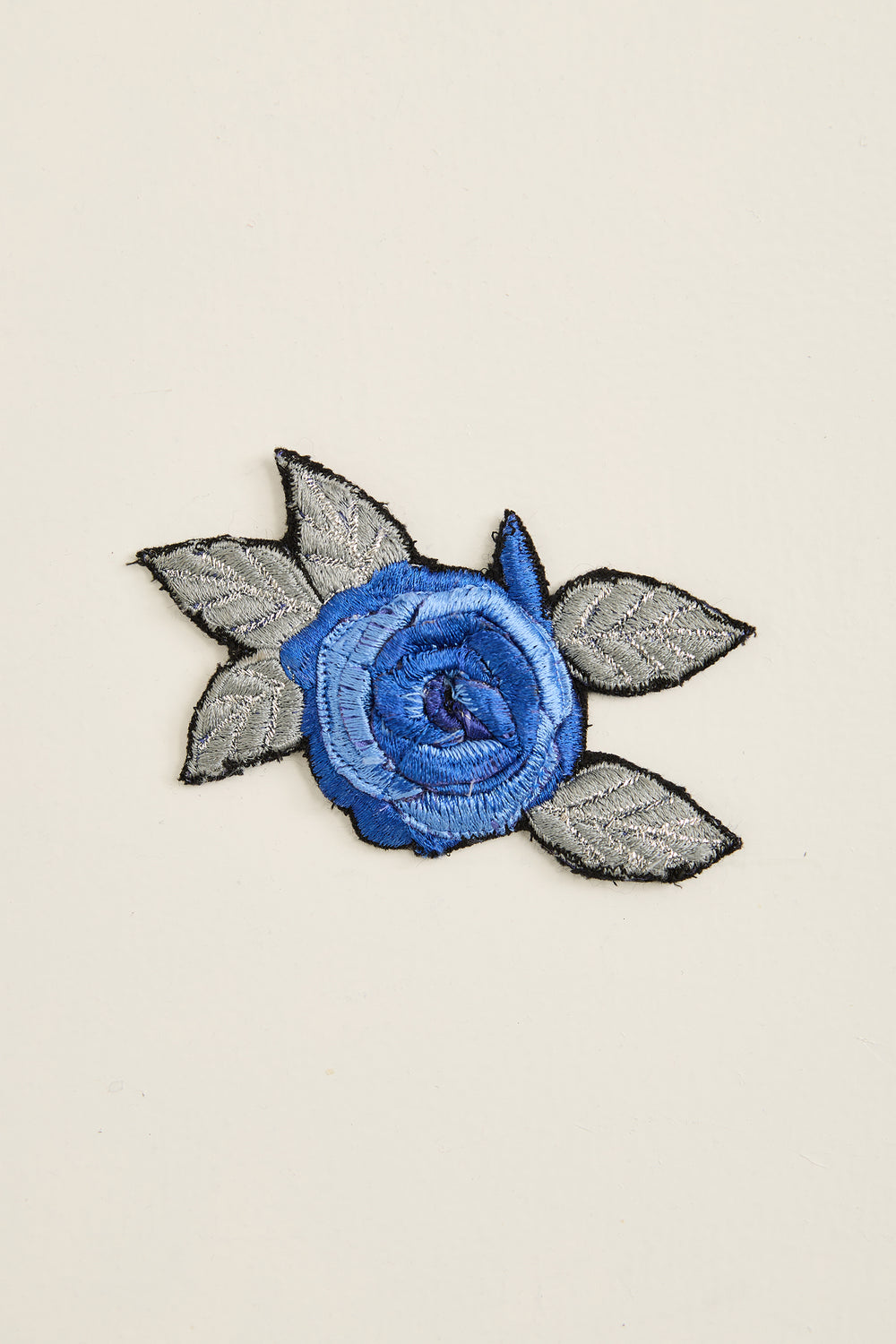 Embroidered Flower Appliqué Brooch
