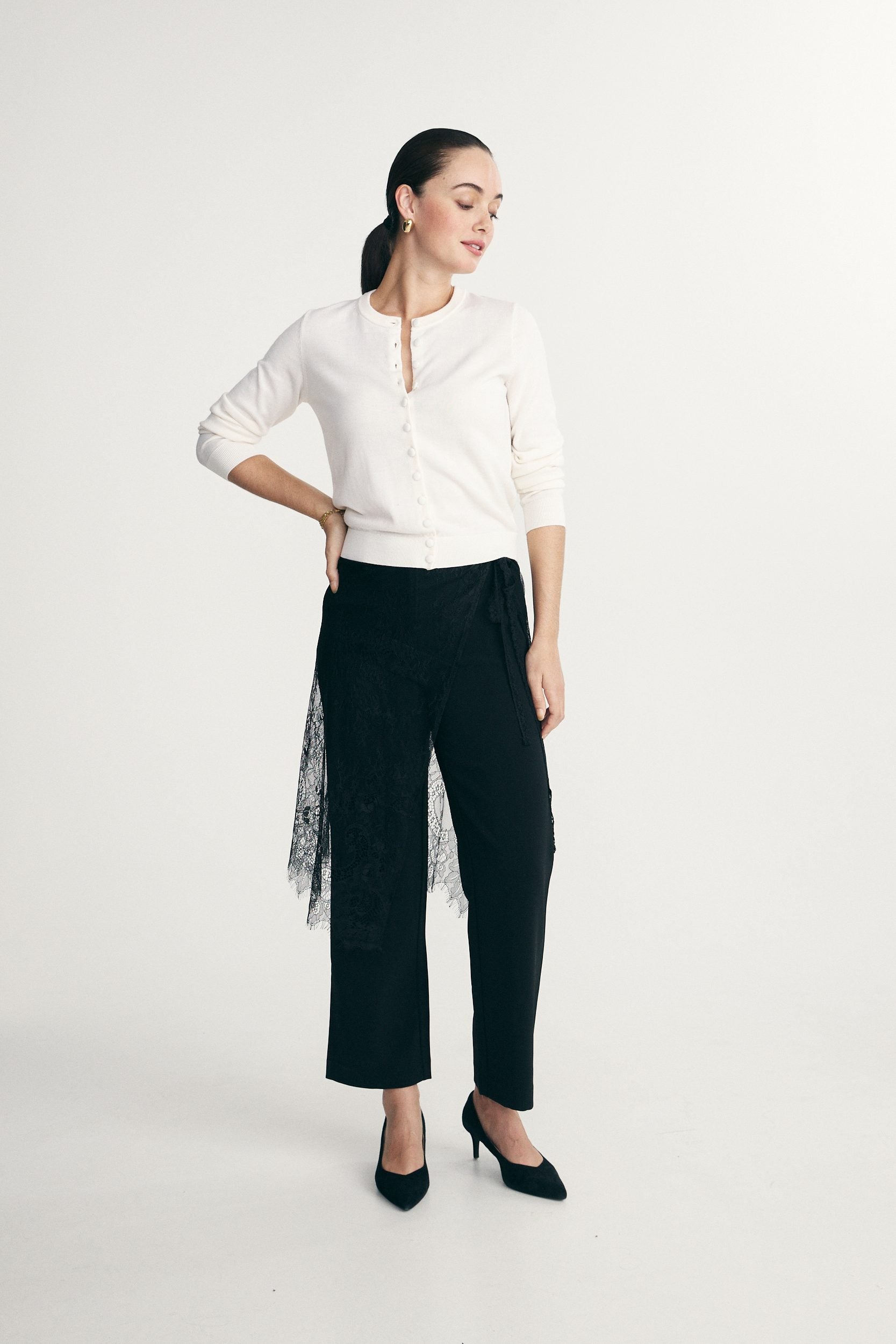 Jupe de superposition en dentelle