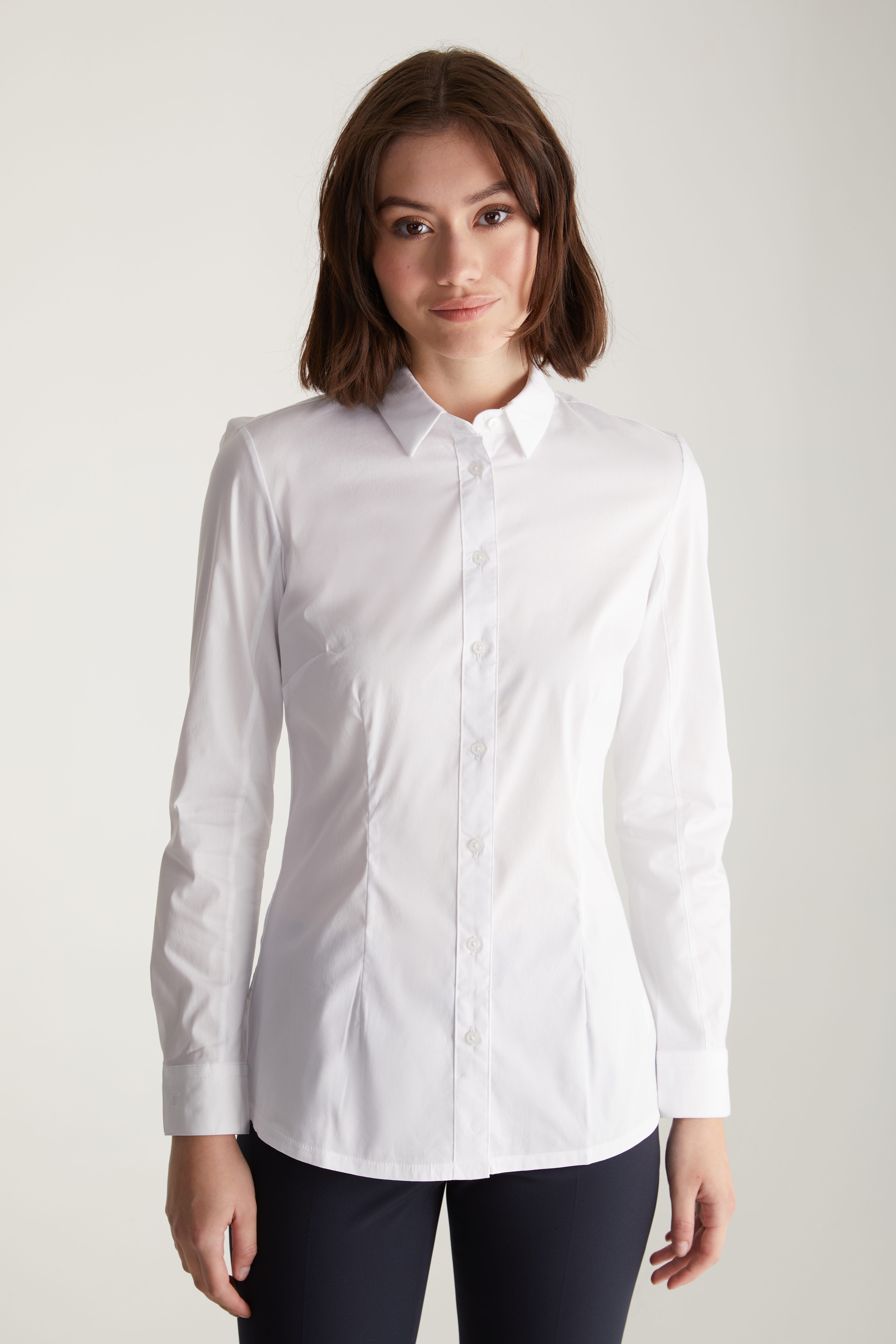 Poplin & jersey shirt