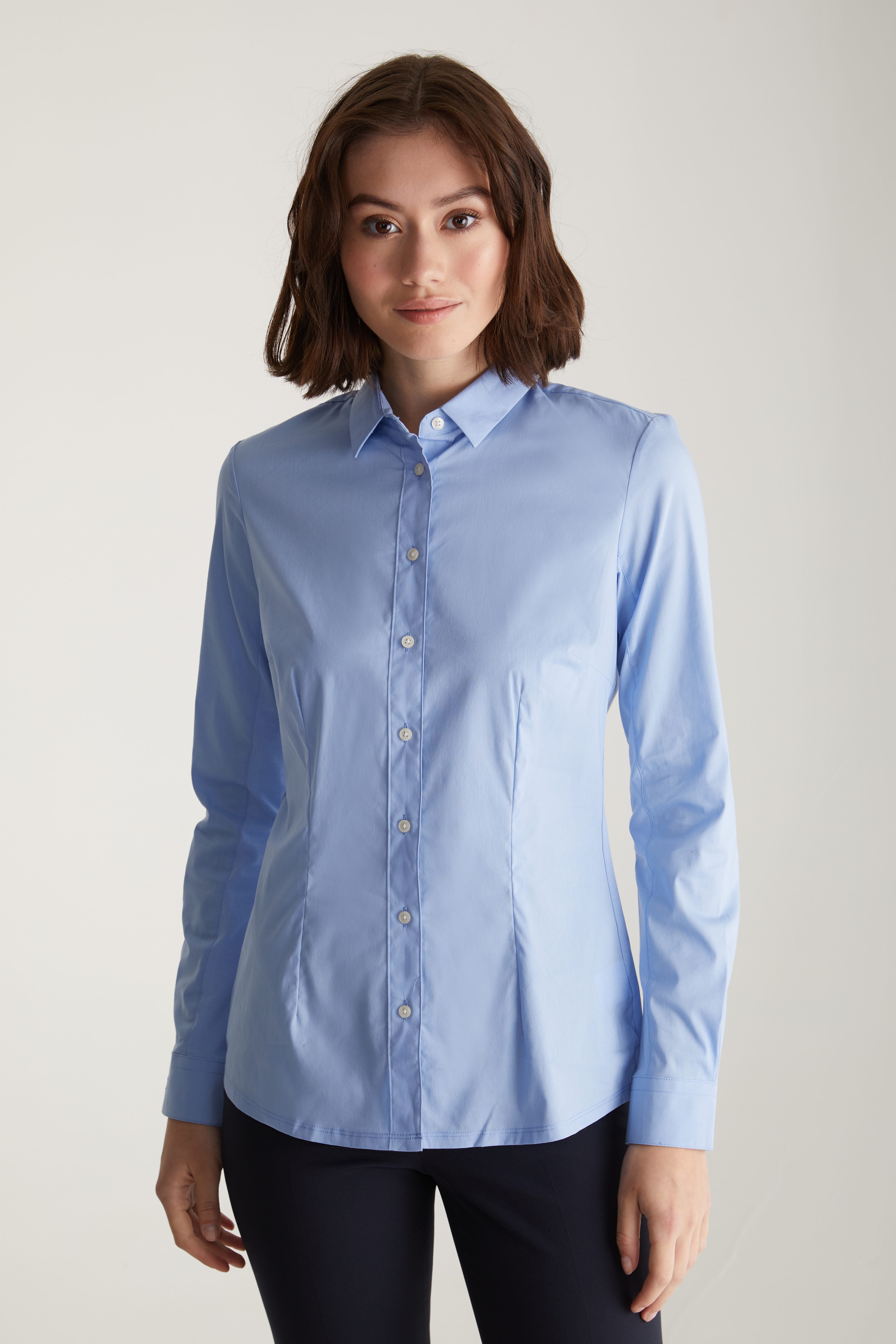 Poplin & jersey shirt