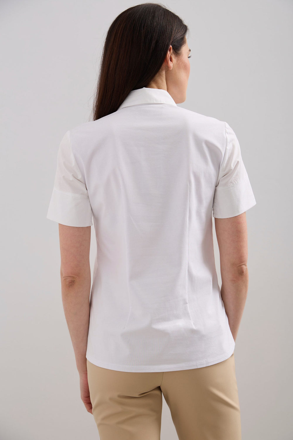 Jersey back textured shirt
