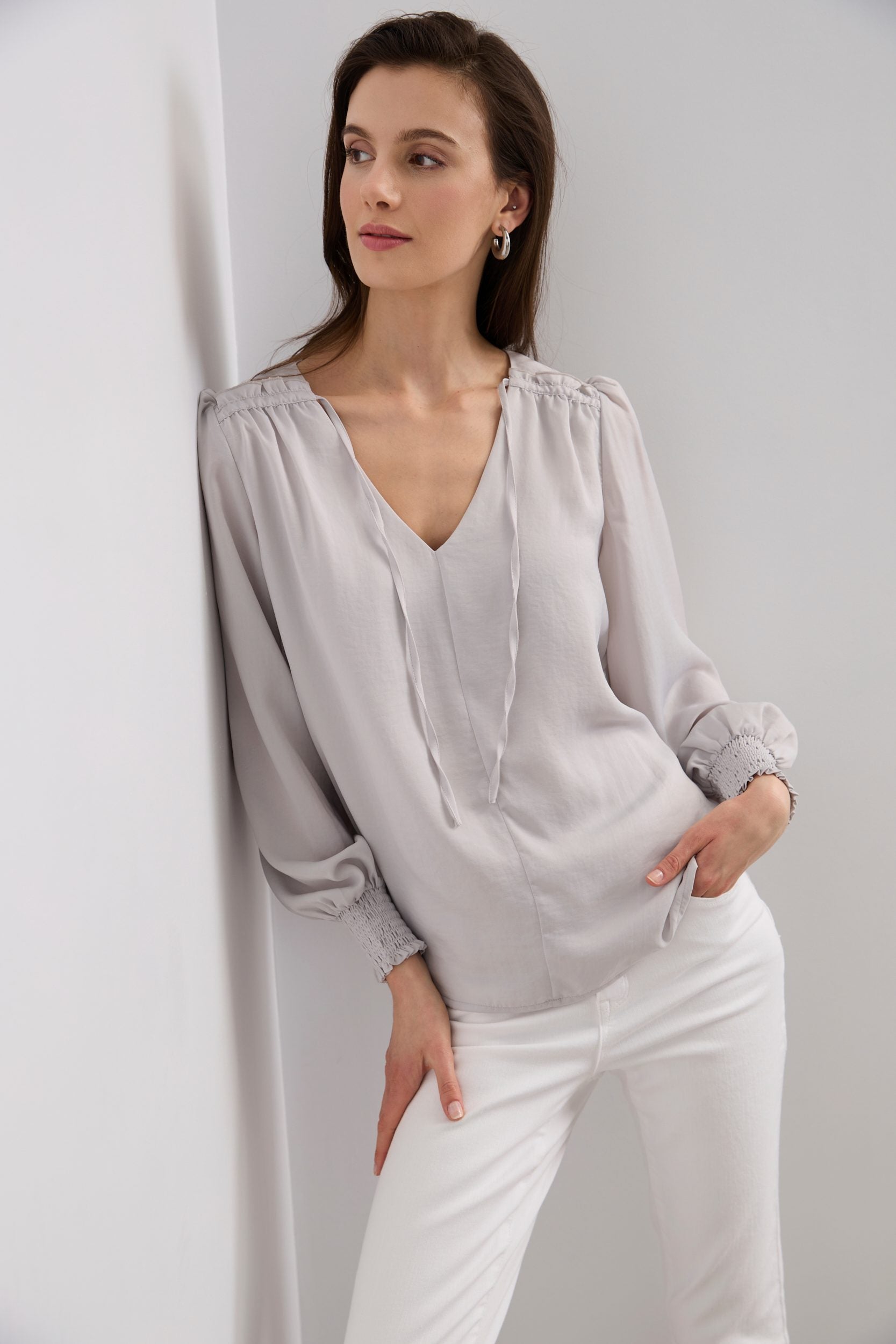 Top with puffy sleeve