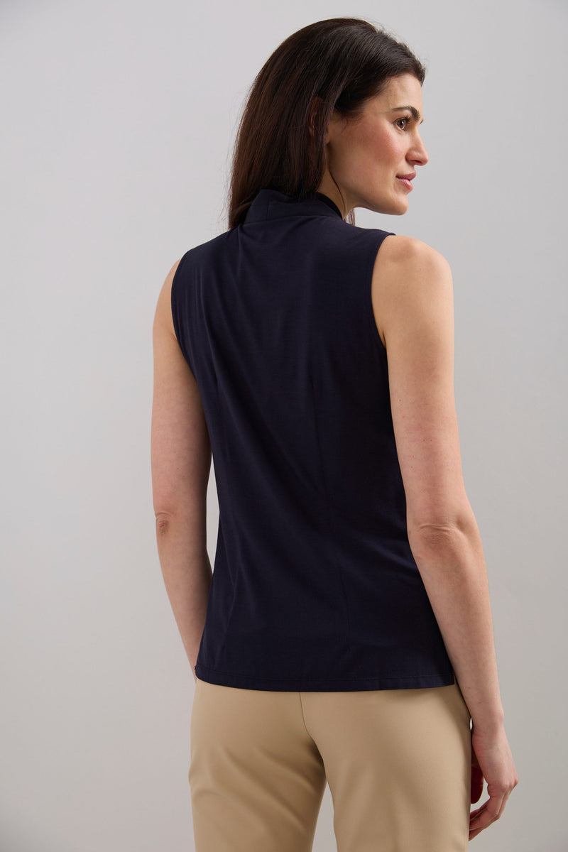 Jersey back sleeveless top