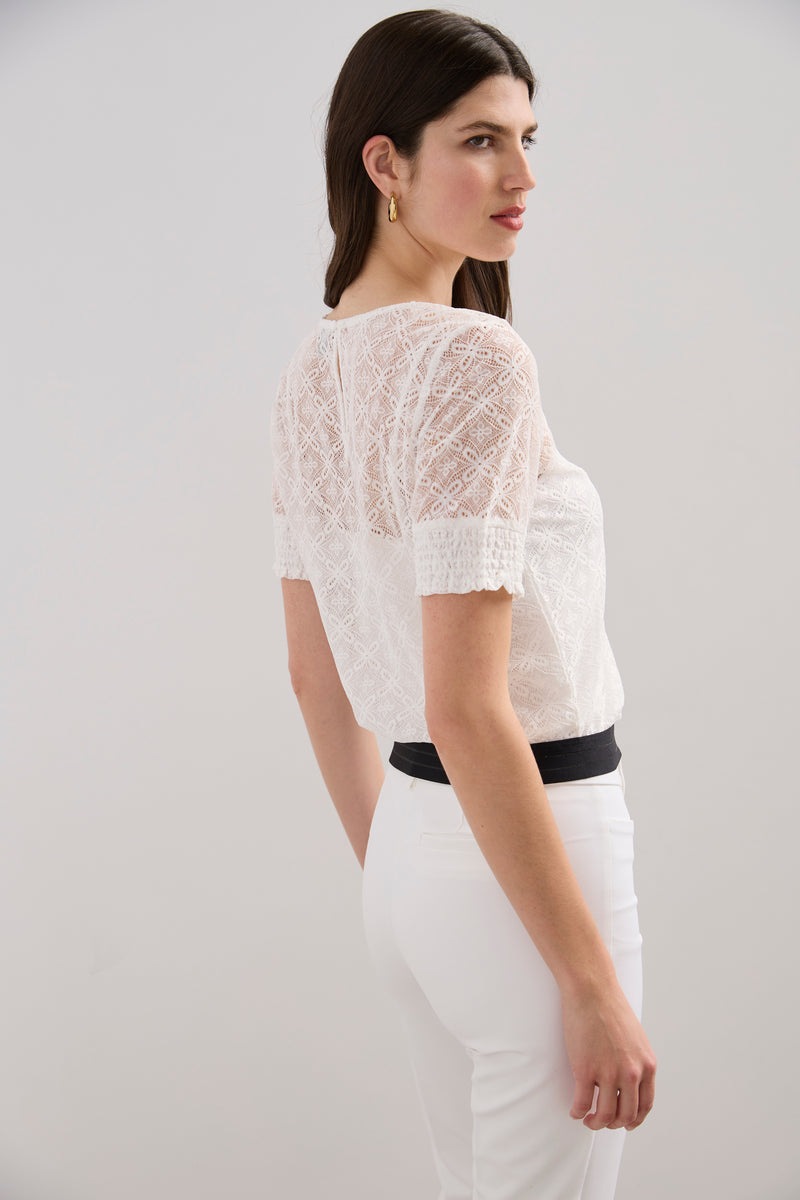 Lace top with cami